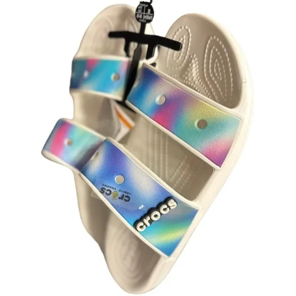 🅽🅴🆆 Classic CROCS Solarized Sandal multicolor unisex 2-strap sandal, men’s 11