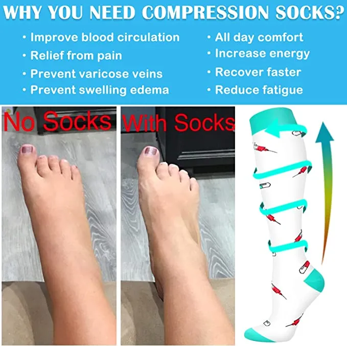 1-Pair Cool Compression Socks ( 20-30MMHG) | Actinput