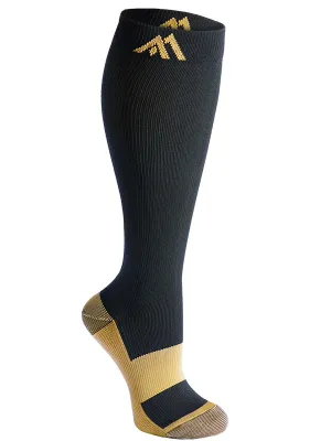 1-Pair Copper Compression Socks ( 15-20MMHG) | Actinput