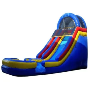18'H Blue Water Slide Wet n Dry
