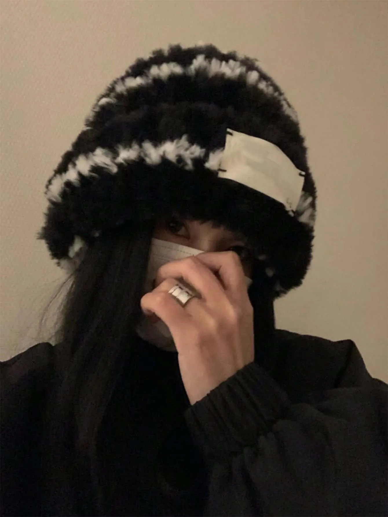 1pc Winter Warm Fluffy Knitted Beanie 100% Wool - FD ⚡