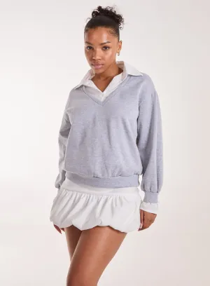 2 in 1 V Neck Jumper