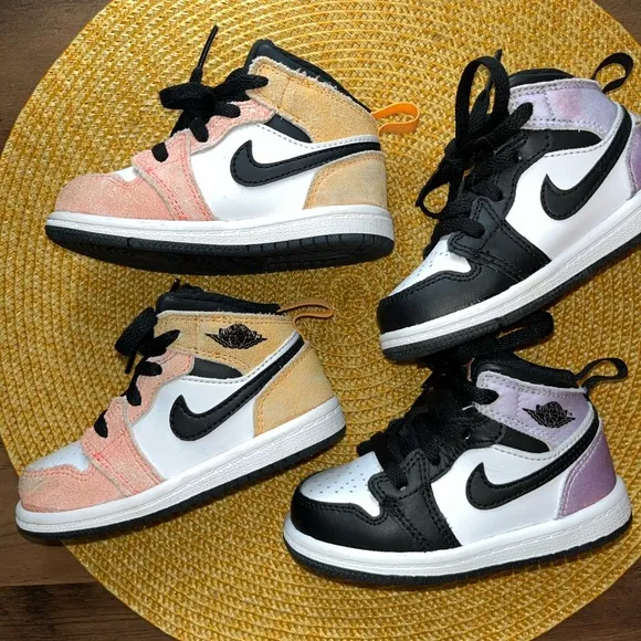 (2) Nike Kids' Multicolor High-Top Sneakers