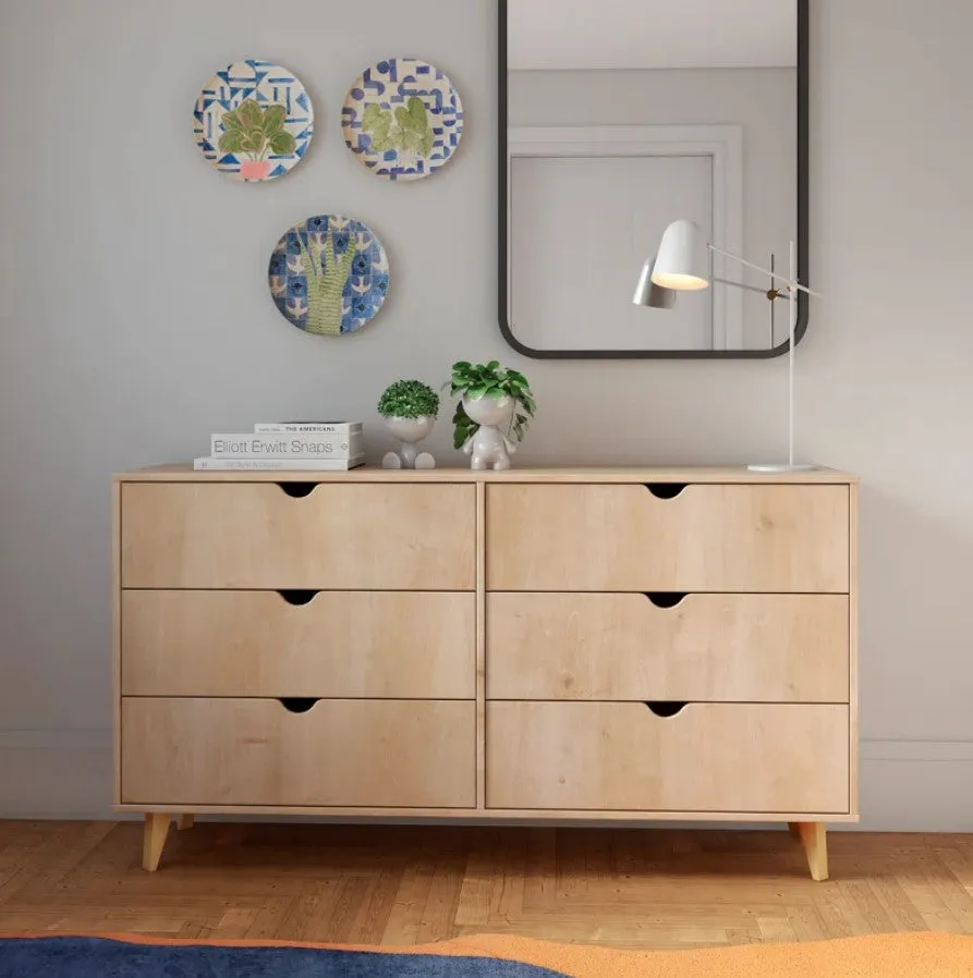 6 Drawer Dresser_Natural