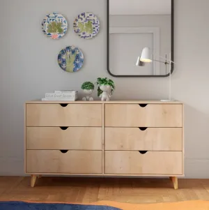 6 Drawer Dresser_Natural