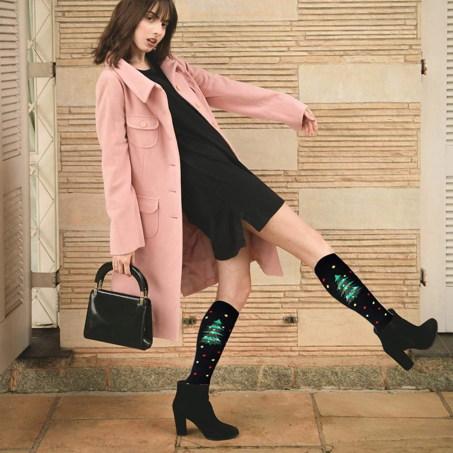 6-Pairs Christmas Compression Socks For Men & Women（15-20mmHG）| Actinput