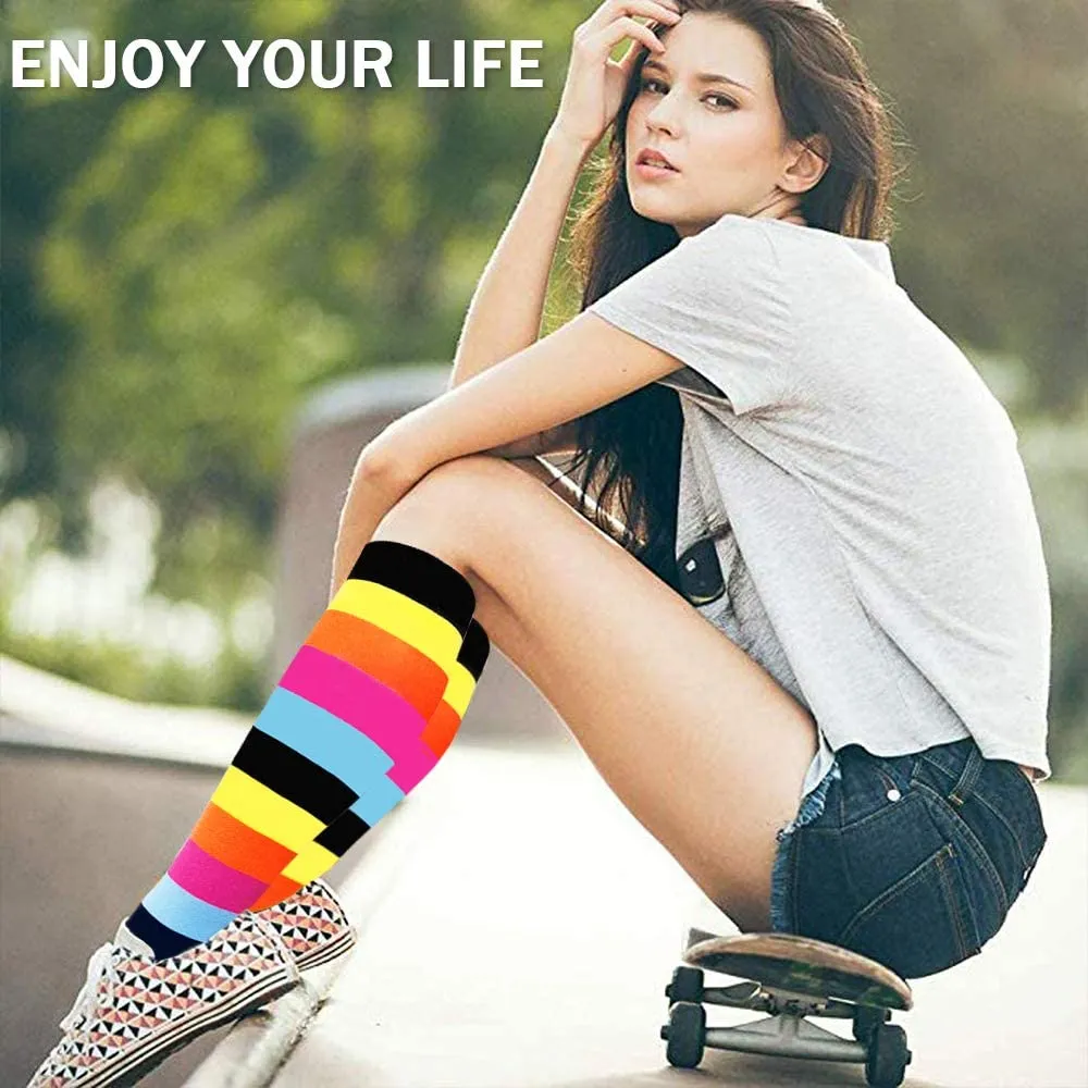 6-Pairs Cool Compression Socks for Man and Woman(20-30 mmHG） | ACTINPUT