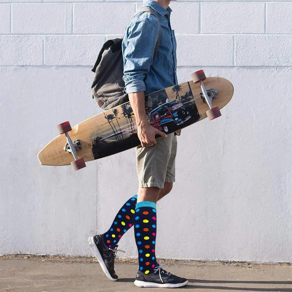 6-Pairs Cool Compression Socks for Man and Woman(20-30 mmHG） | ACTINPUT