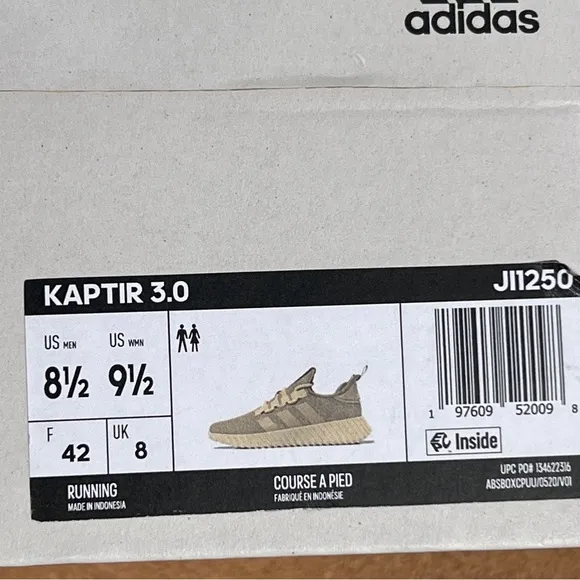 Adidas Kaptir 3.0 unisex running shoes clay brown