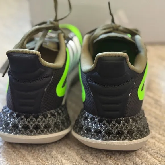 adidas Kids Sneakers Black and Neon Green