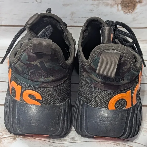 Adidas Men Green and Orange Sneakers