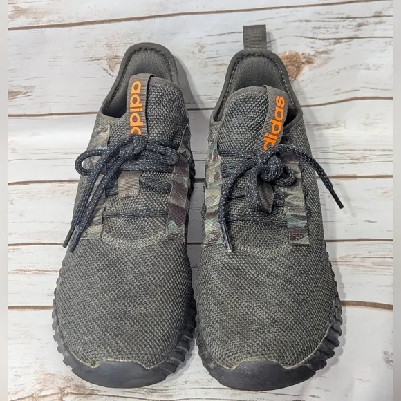 Adidas Men Green and Orange Sneakers