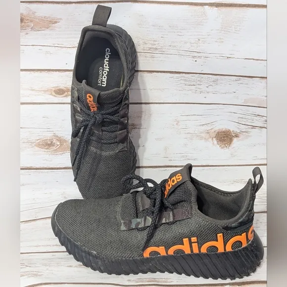 Adidas Men Green and Orange Sneakers