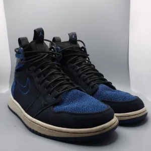Air Jordan 1 Ultra High Royal Blue Black Flyknit Sneakers Mens Size 10.5