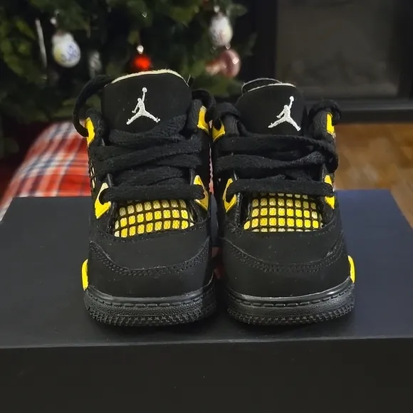 Air Jordan Black and Yellow Sneakers