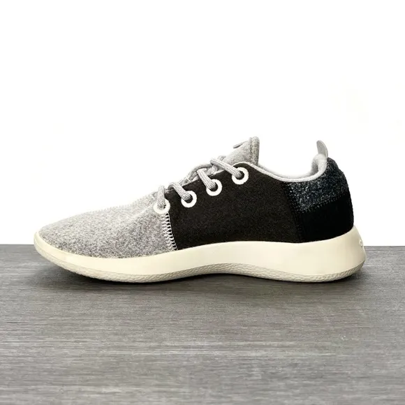 Allbirds Sneakers Wool Runners Black Grey Color Block Women’s Size 7 EUC