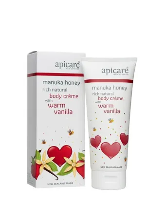 APICARE Manuka Honey Body Creme With Warm Vanilla 200g