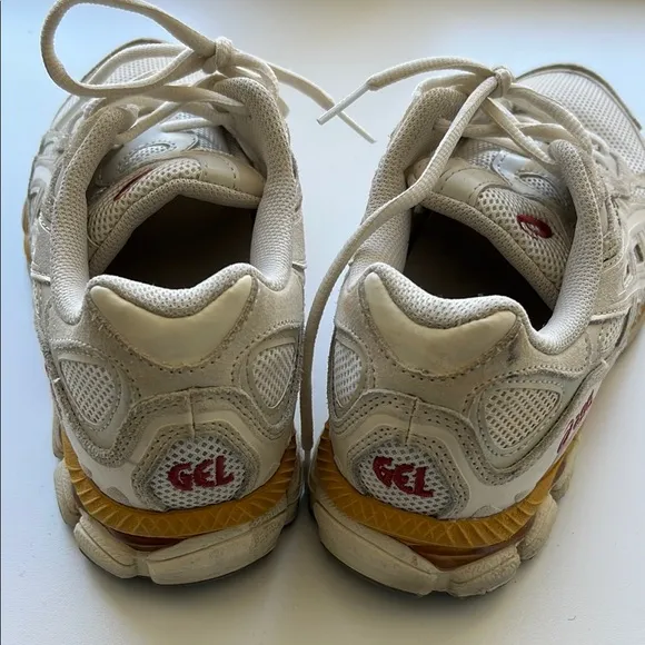 ASICS White and Gold Sneakers Men’s Size 7.5