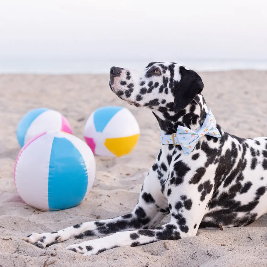 Beach Balls Dog Bow Tie