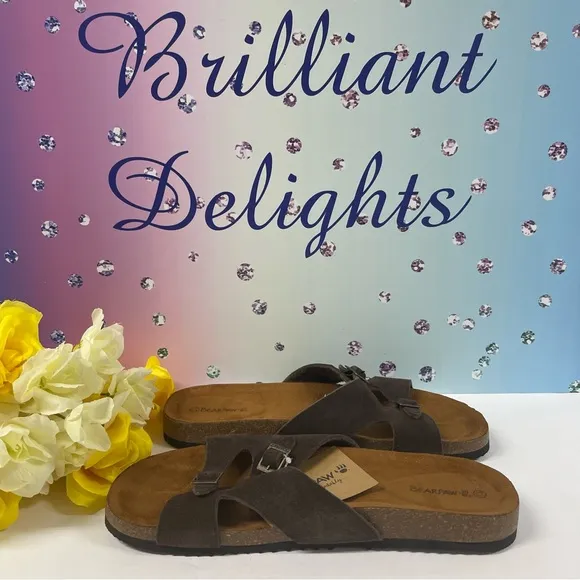 🐾BEARPAW SUEDE SLIDE SANDALS