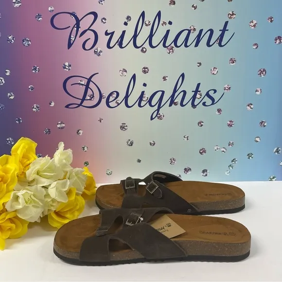 🐾BEARPAW SUEDE SLIDE SANDALS