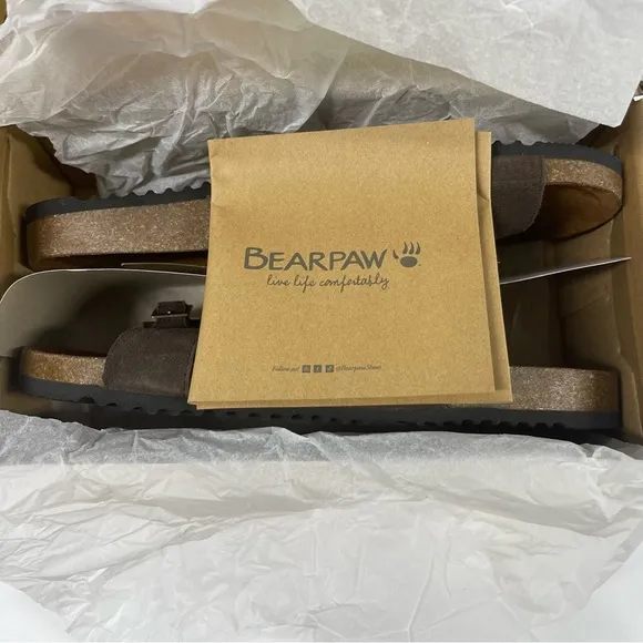 🐾BEARPAW SUEDE SLIDE SANDALS