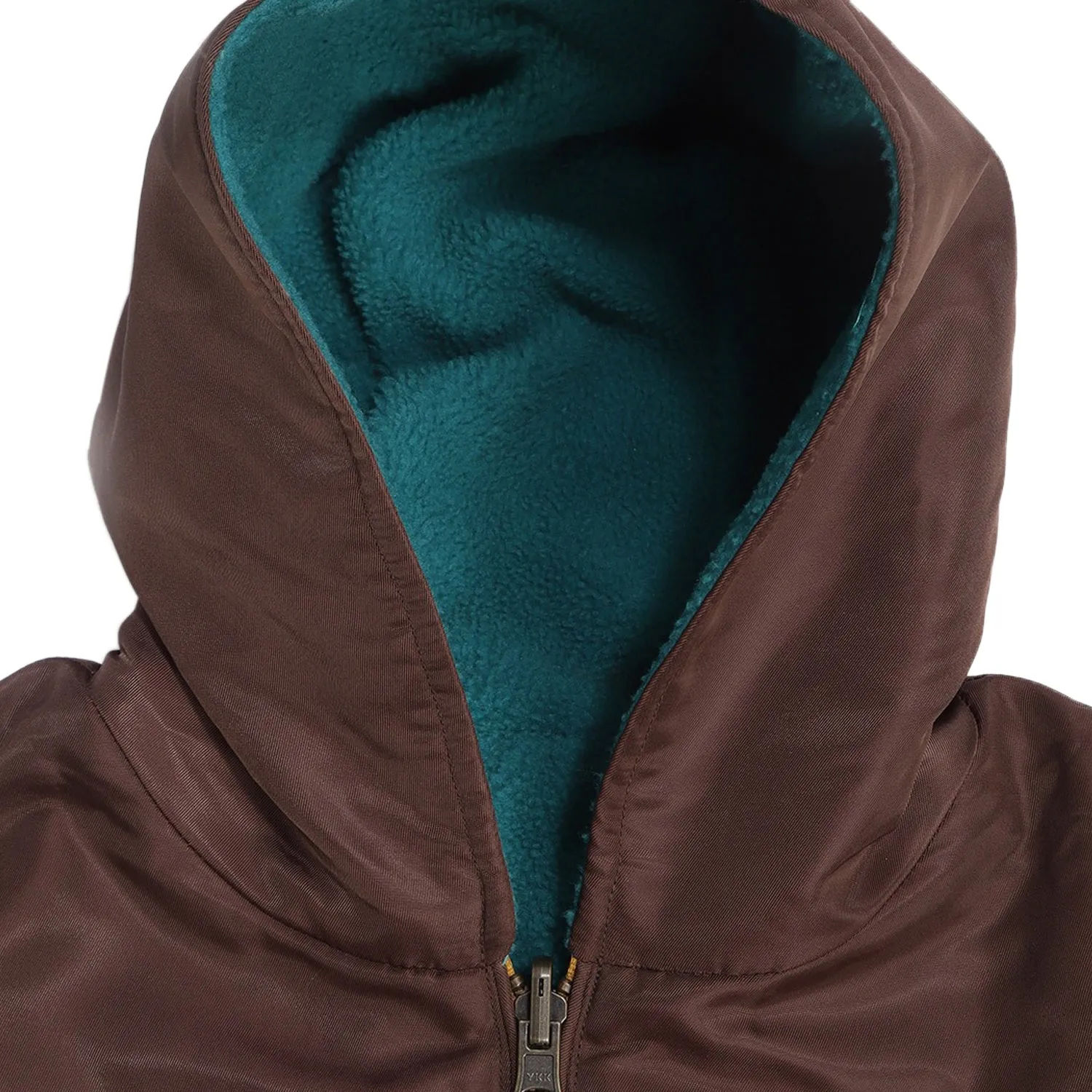 Beaver Hooded Reversible Jacket