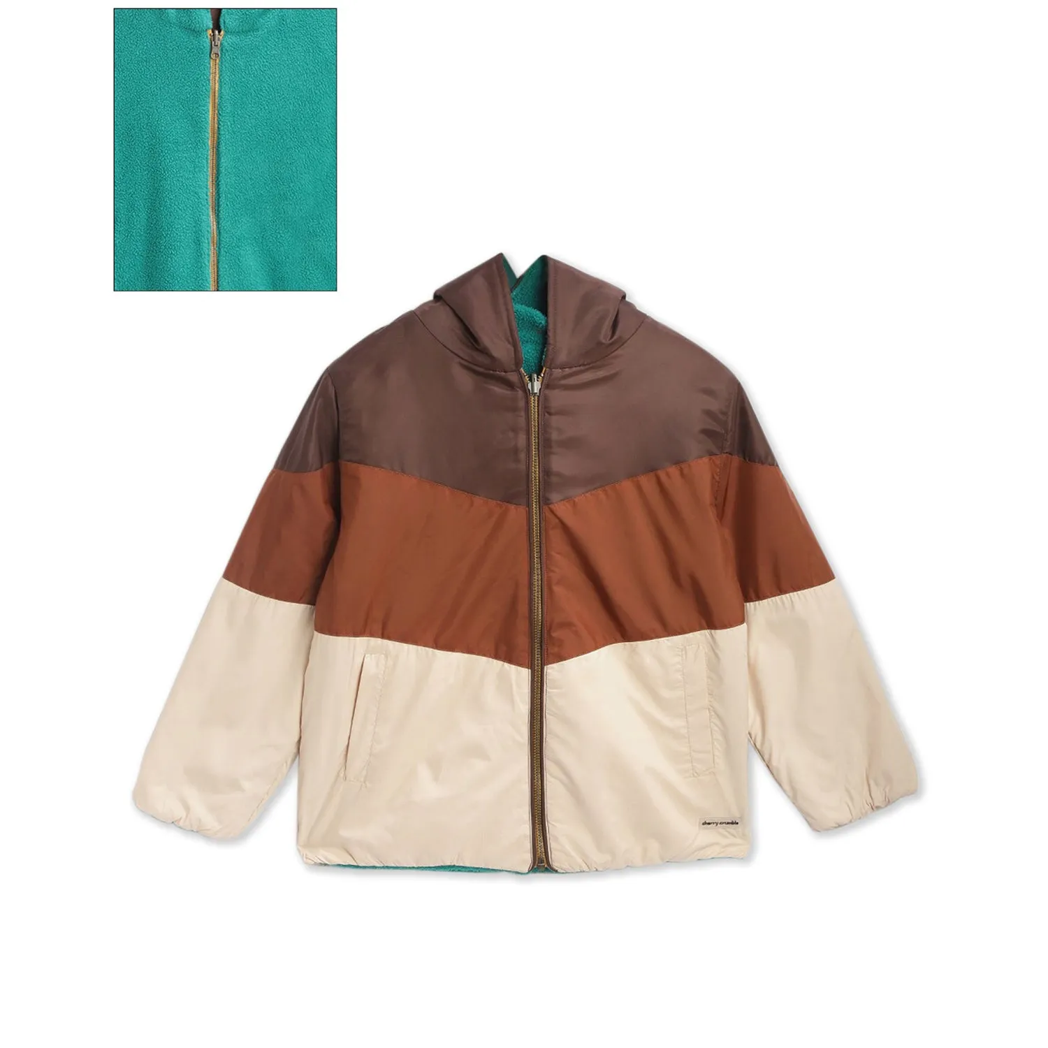 Beaver Hooded Reversible Jacket