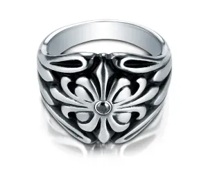 Benchmark Cobaltchrome 9mm Fancy Black Diamond Comfort-Fit Wedding Band Ring (0.06 cttw), (Sizes 6 - 14)