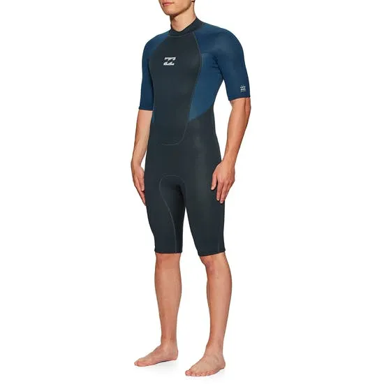 Billabong 22 Mens Intruder Back Zip Shortie Wetsuit