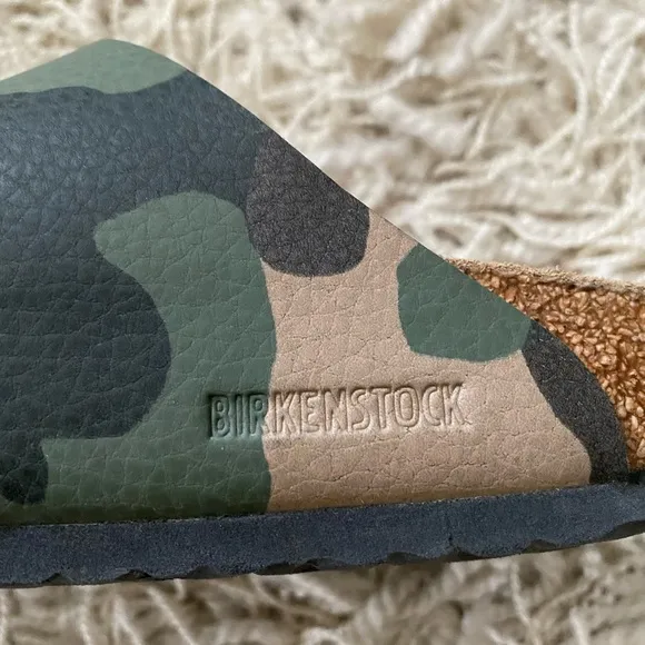 Birkenstock Arizona Kids Desert Soil Camouflage Green, Unisex Youth Size 3.0