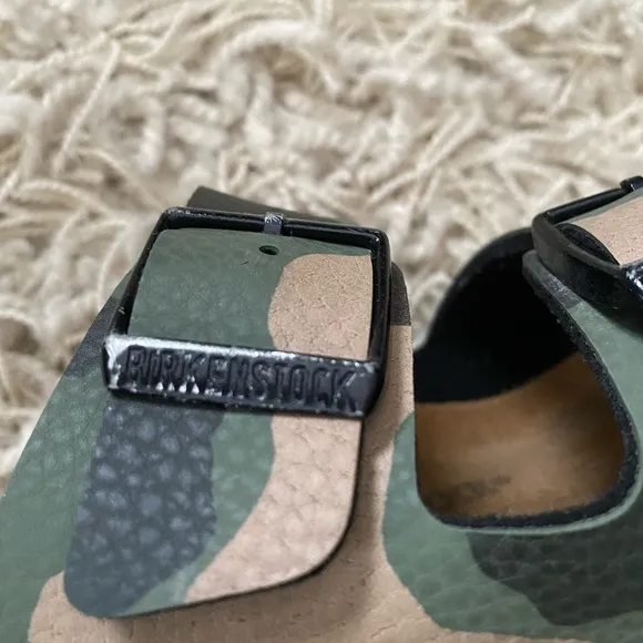 Birkenstock Arizona Kids Desert Soil Camouflage Green, Unisex Youth Size 3.0