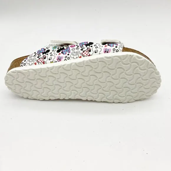 Birkenstock Arizona Kids Lovely Minnie White Slide Sandals US 13 Narrow Fit