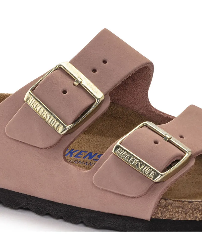 Birkenstock Arizona SFB Nubuck Leather Old Rose Narrow