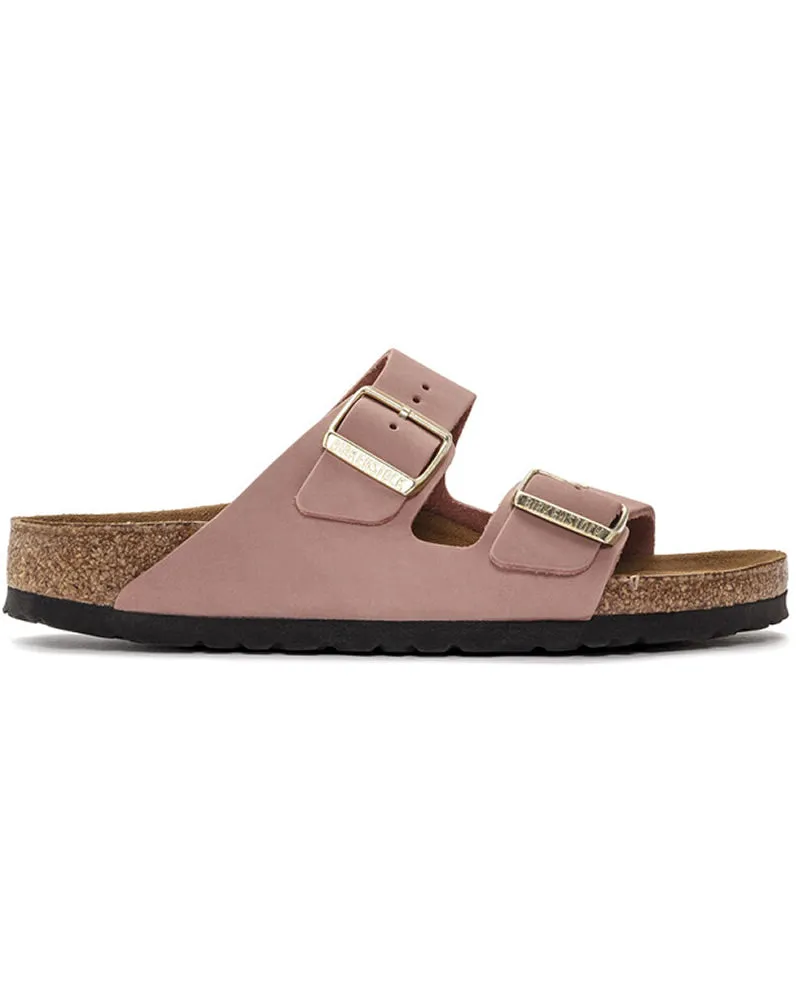 Birkenstock Arizona SFB Nubuck Leather Old Rose Narrow