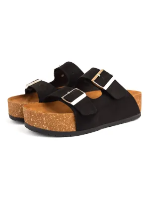 Black High Double Buckle