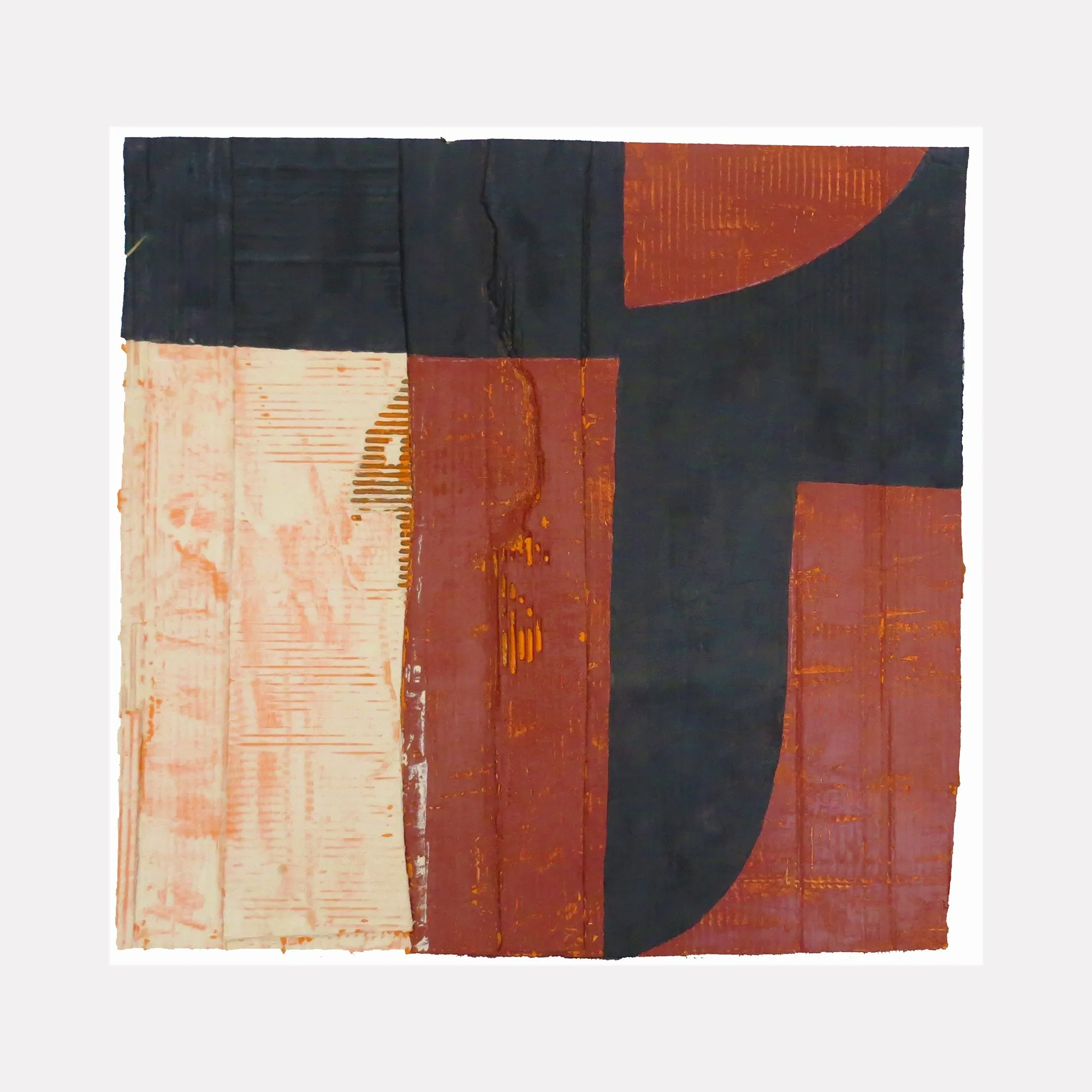 Black on Buff and Rust III