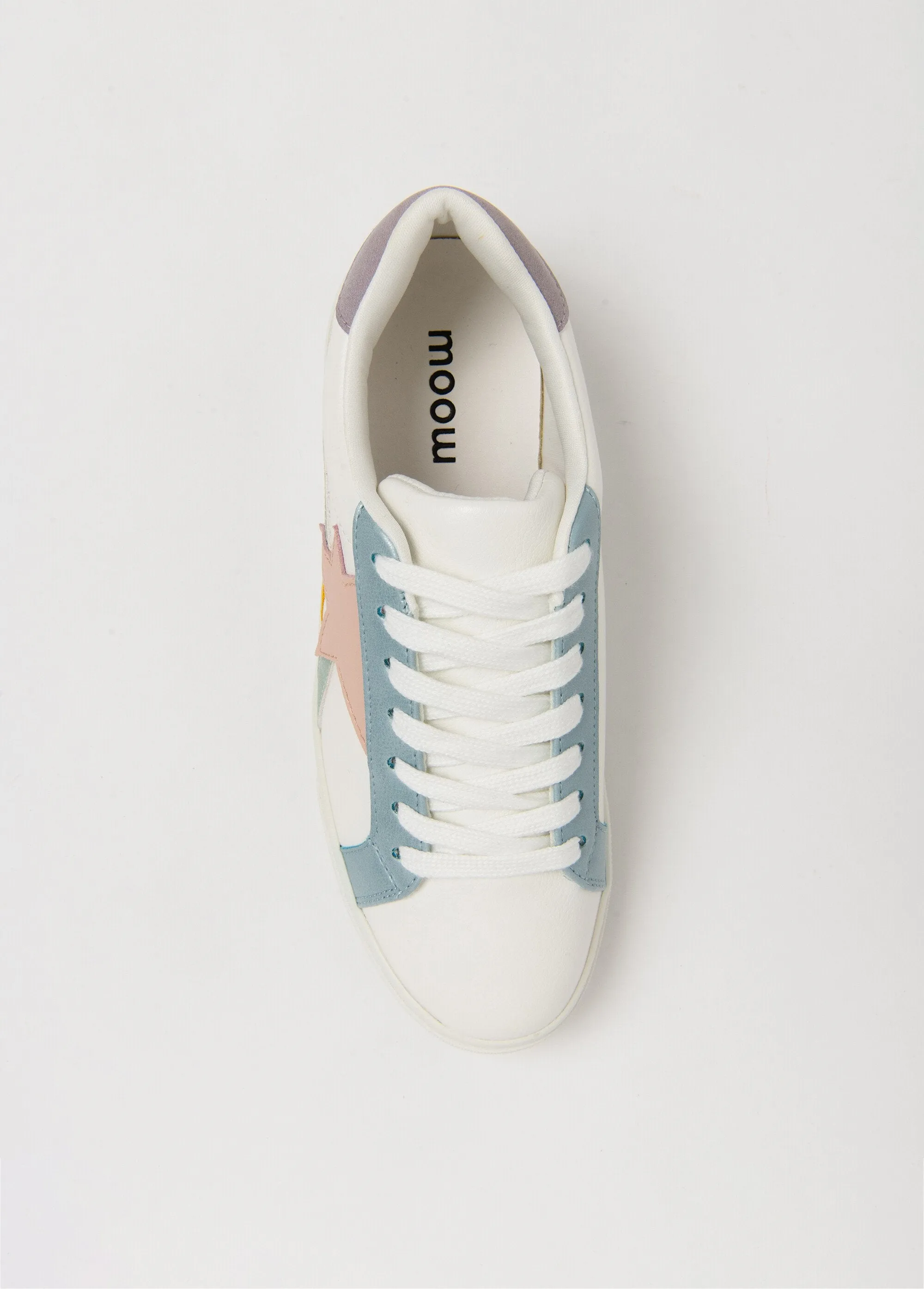 Blancet pastel lace-up sneakers