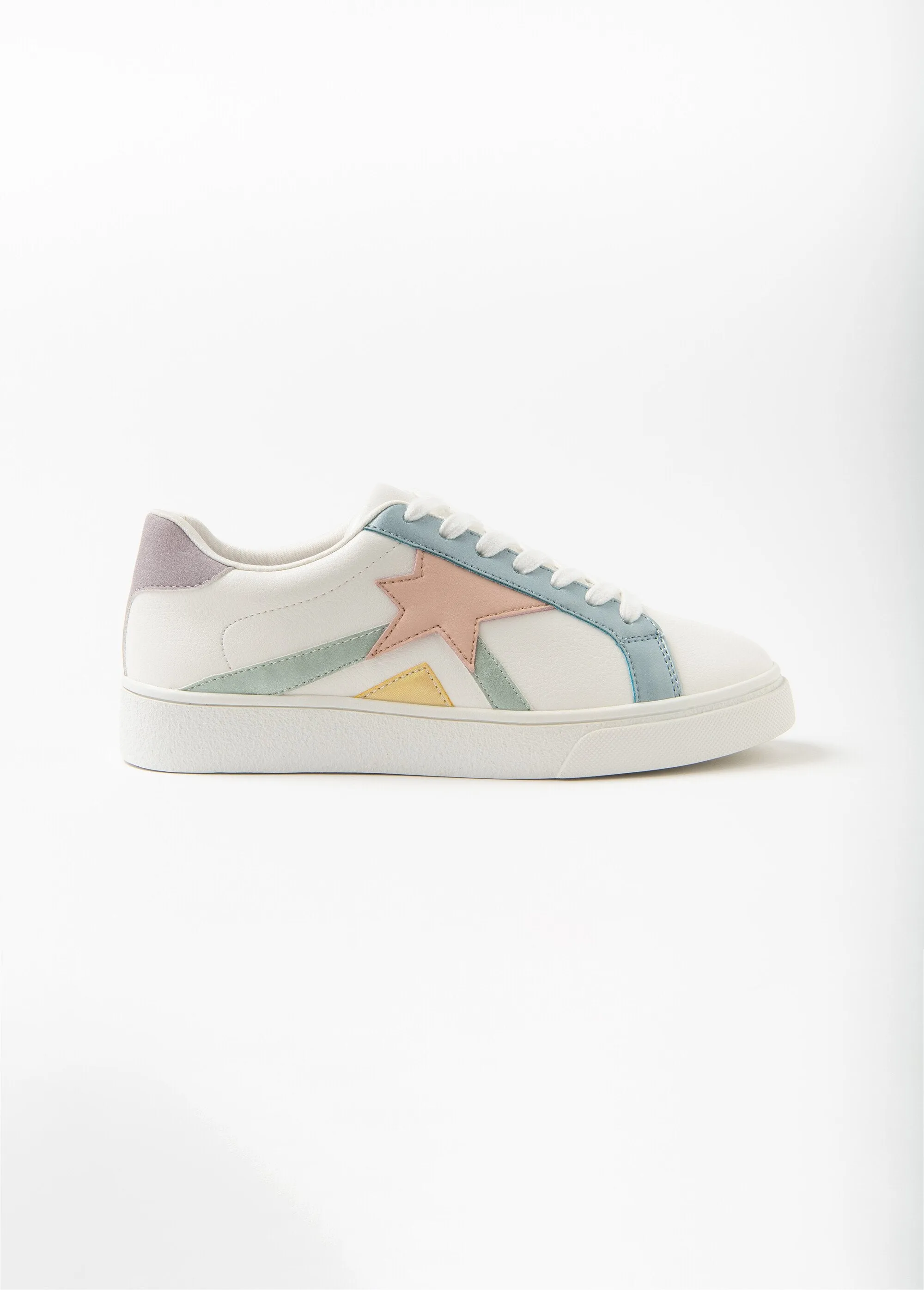 Blancet pastel lace-up sneakers