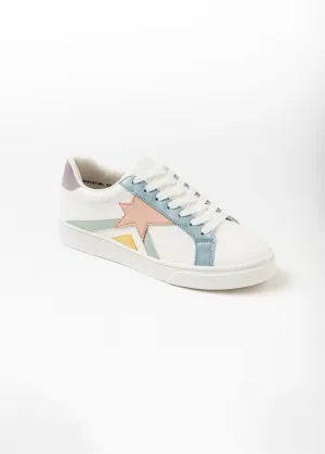Blancet pastel lace-up sneakers