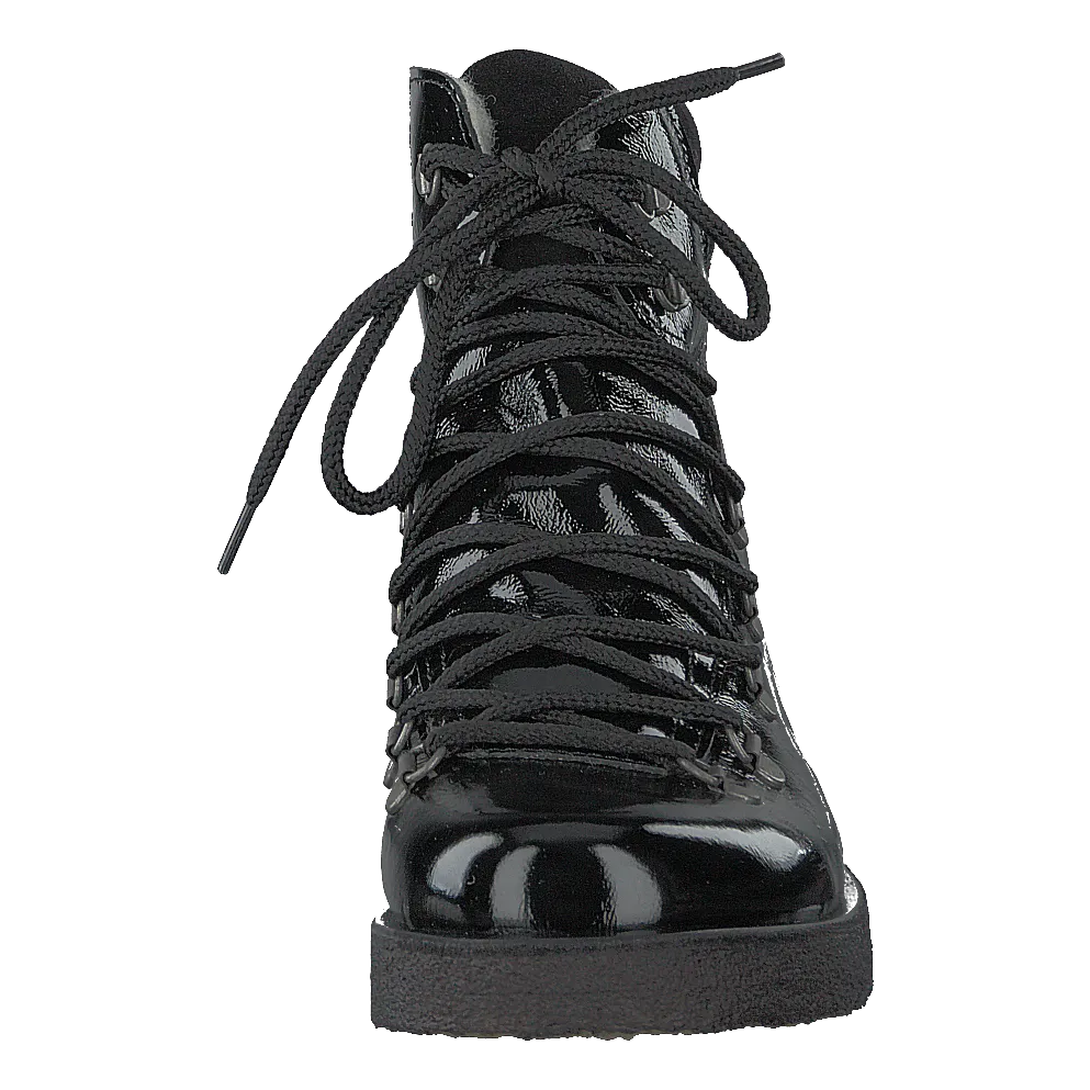 Boot With Laces And D-rings Black / Black