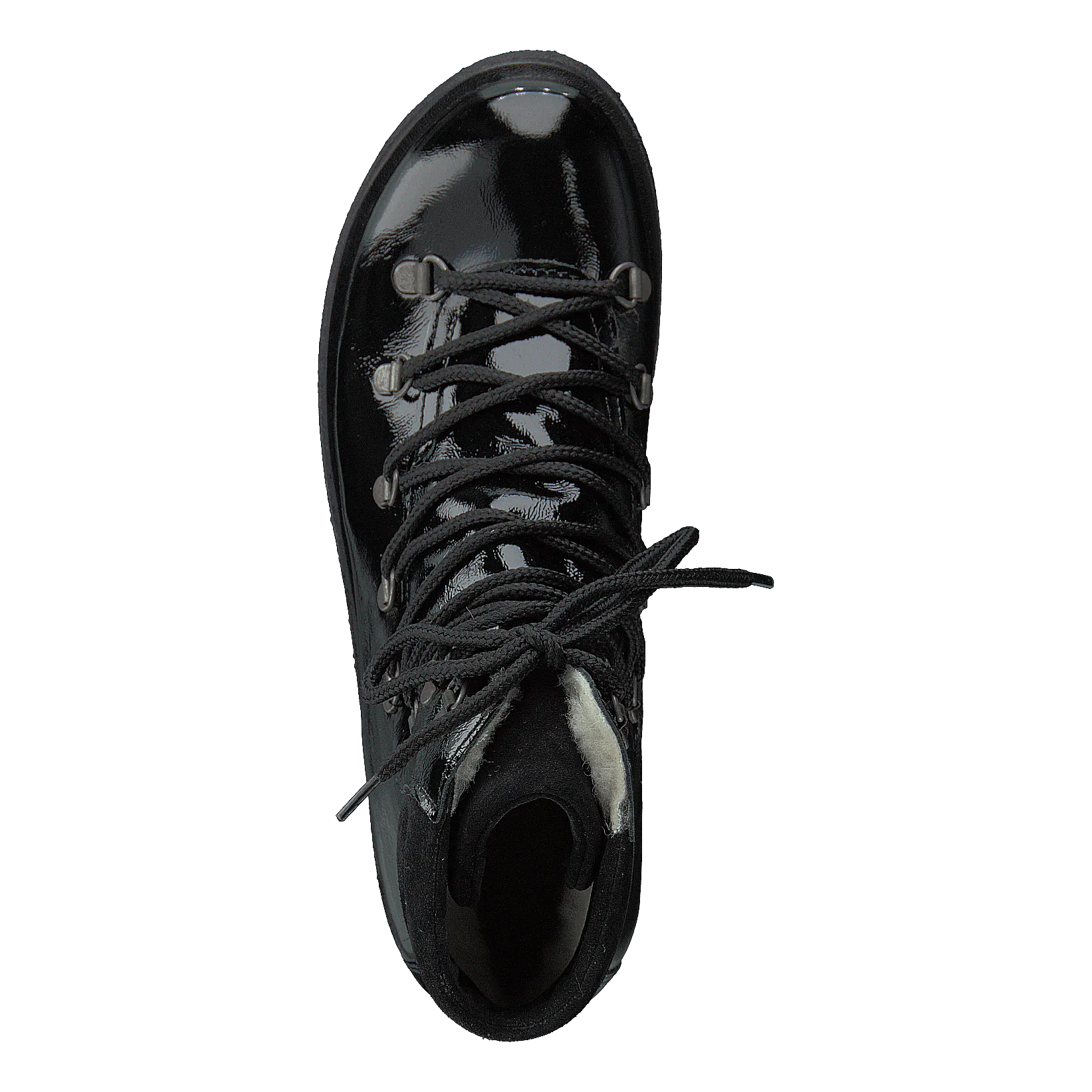 Boot With Laces And D-rings Black / Black