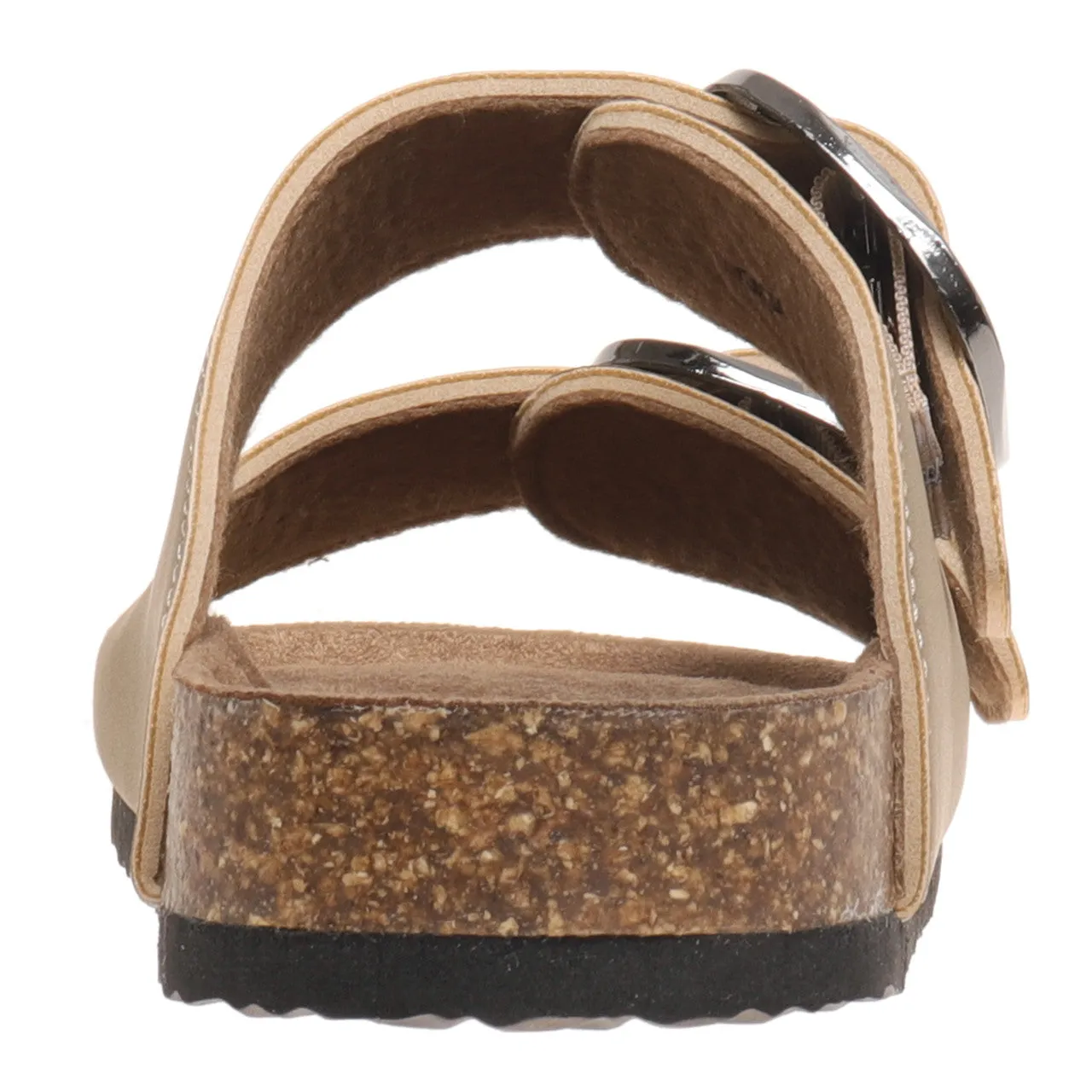 Bork Double Buckle Slide on Sandal