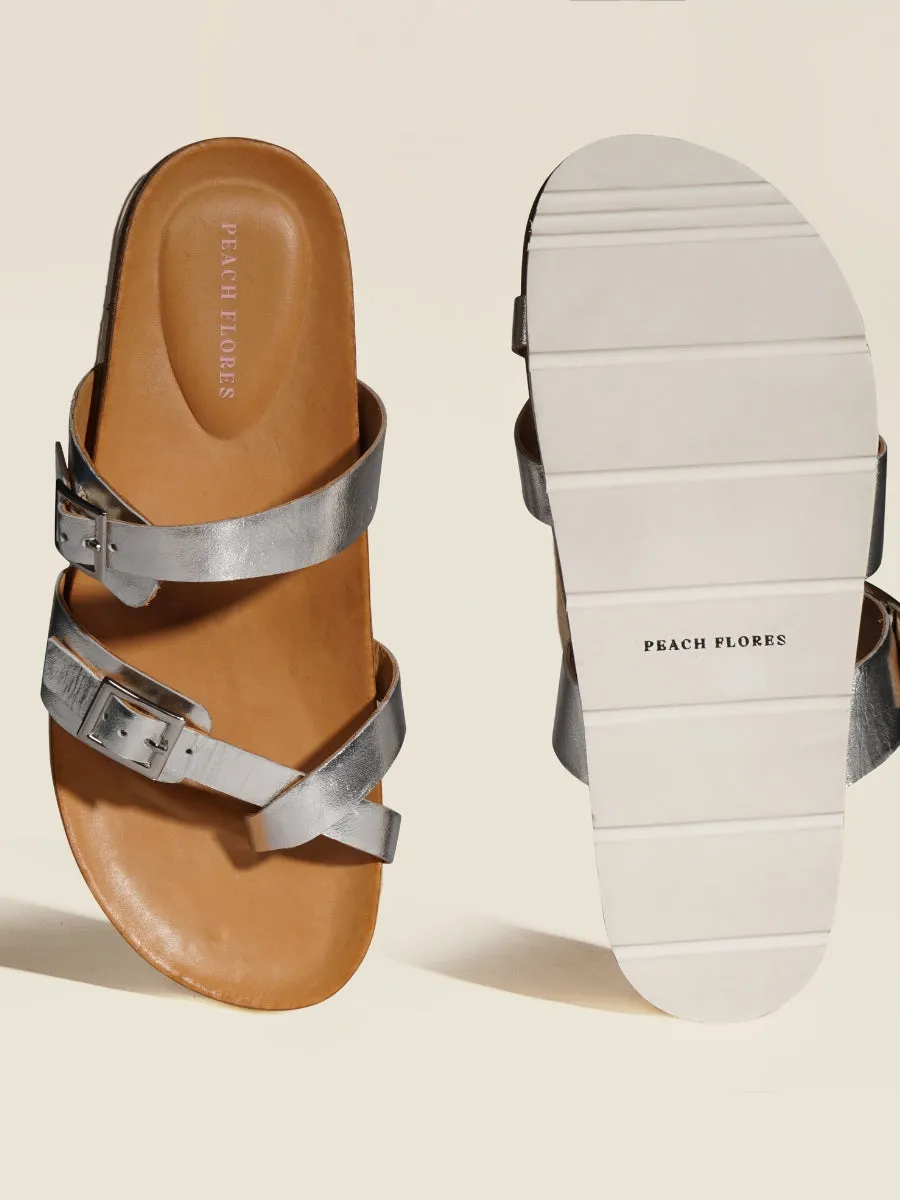 Brescia Leather Slides