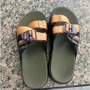CHACO CHILLOS SLIDE SANDAL | PATCHWORK GRAY | SIZE Youth 5