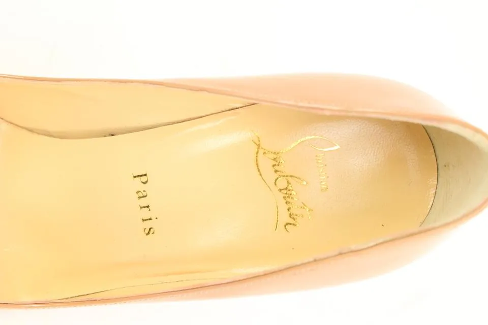 Christian Louboutin Size 36.5 Nude Pigalle Follies Heels 79cl317s