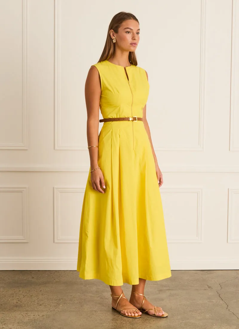 Citron Zip Up Dress