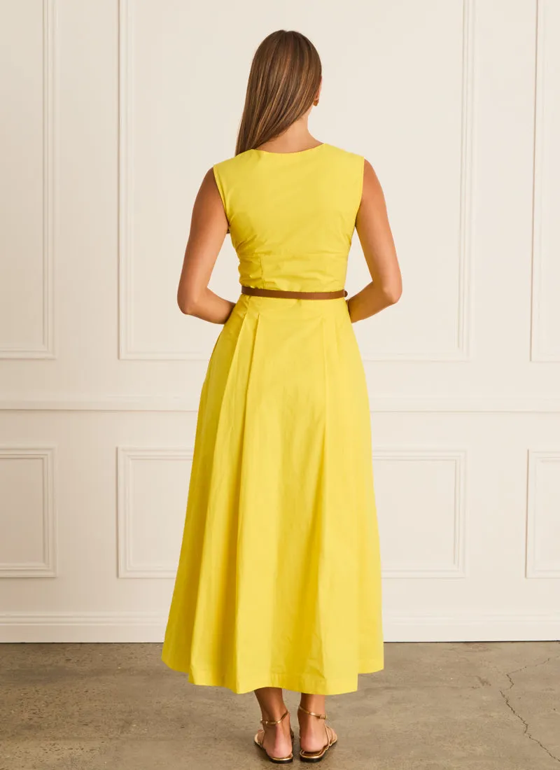 Citron Zip Up Dress