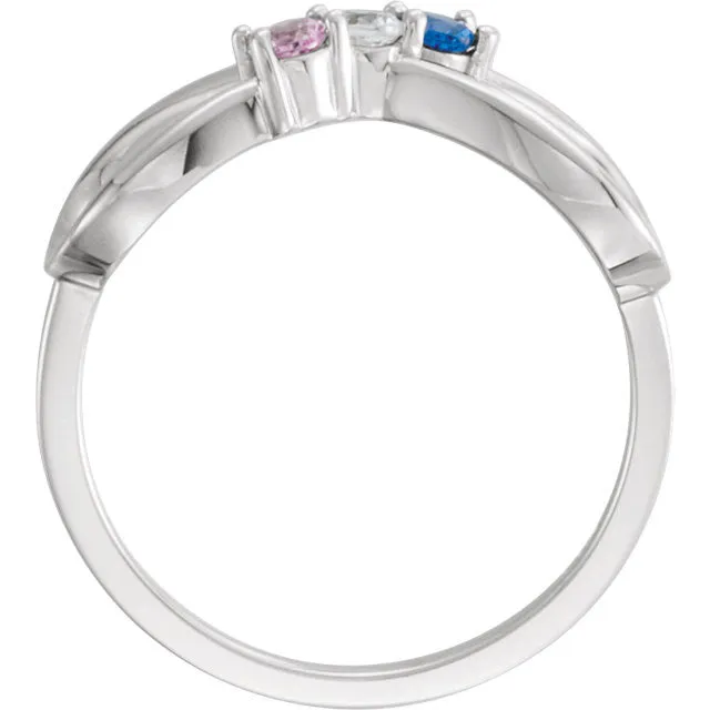 Classic Infinity Mother's Family Birthstone Ring