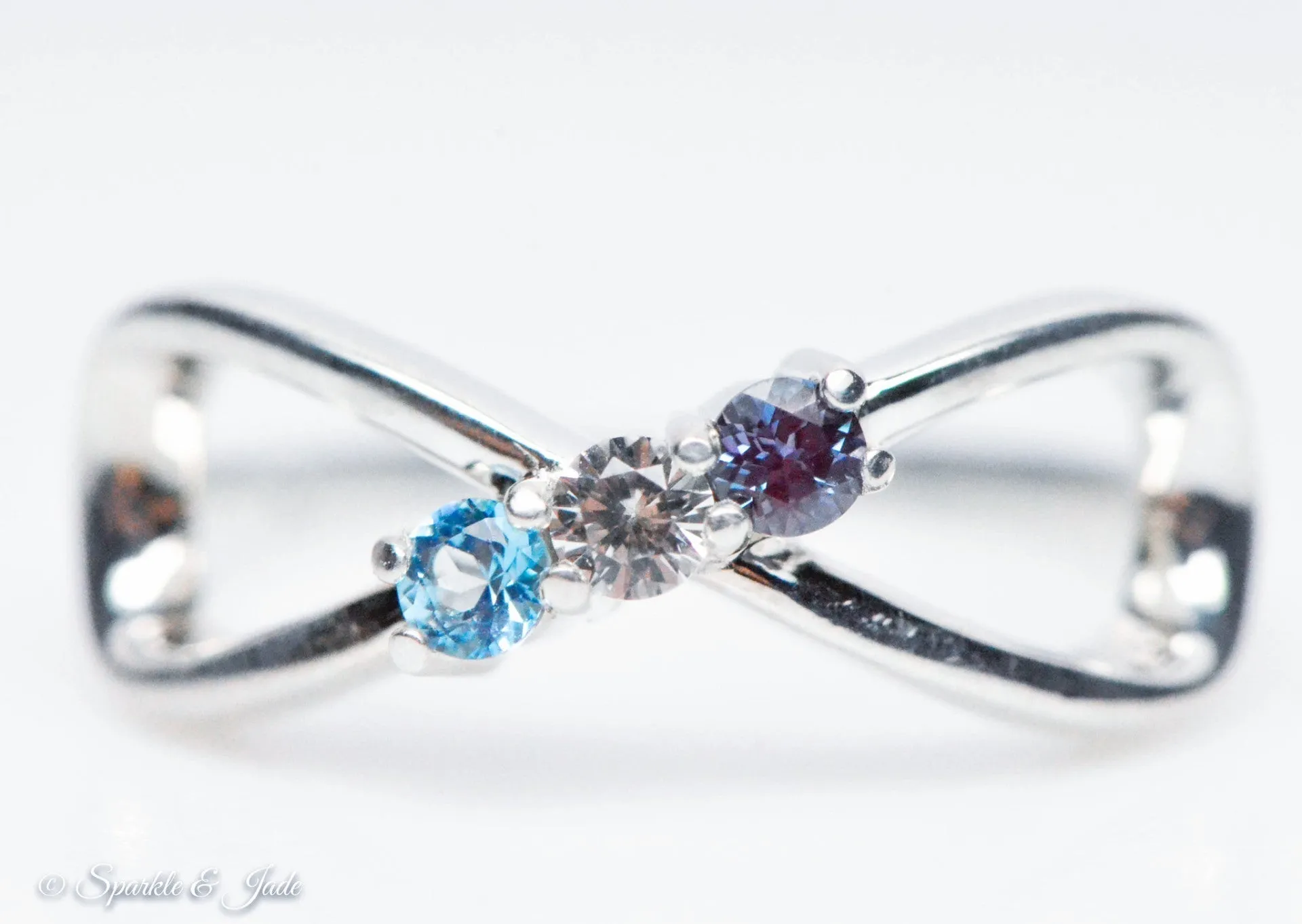 Classic Infinity Mother's Family Birthstone Ring
